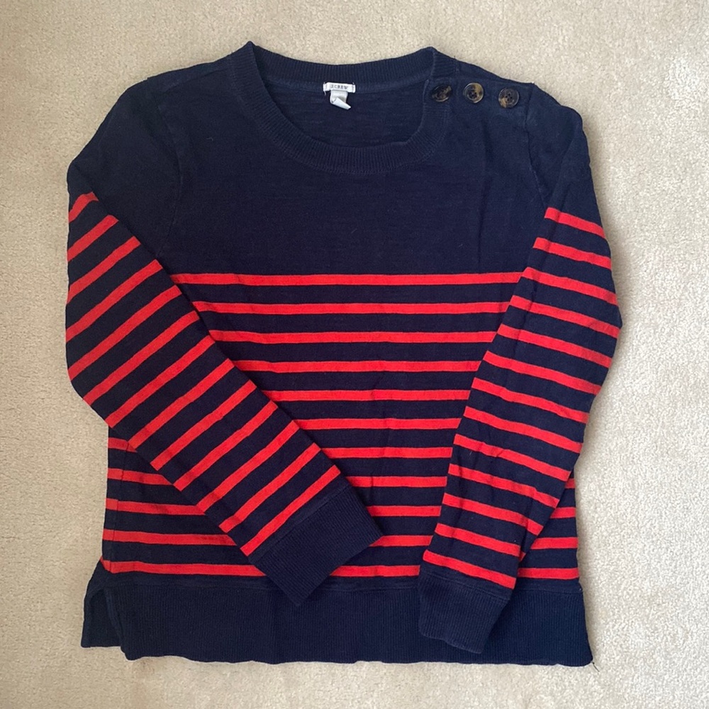 J CREW nautical theme sweater
